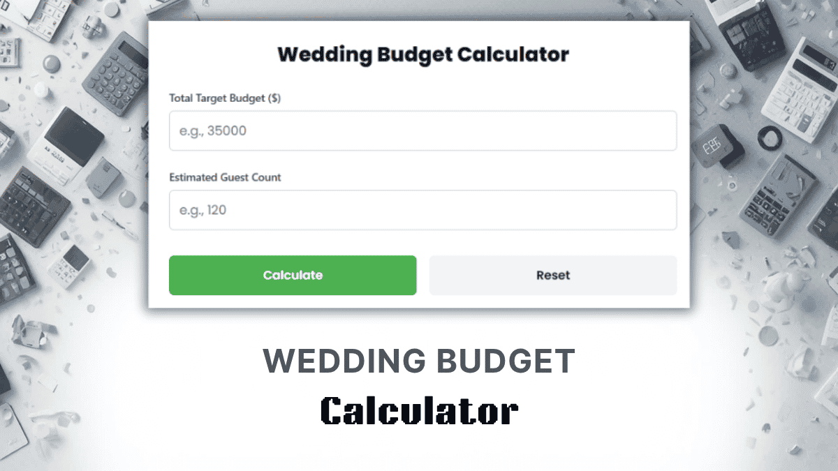 Wedding Budget Calculator
