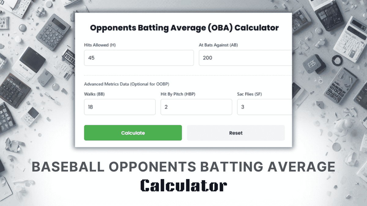 Baseball Opponents Batting Average Calculator