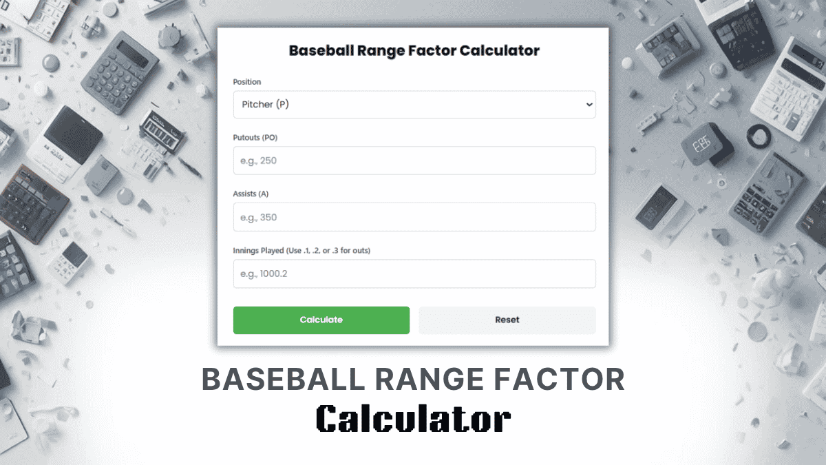 Baseball Range Factor Calculator