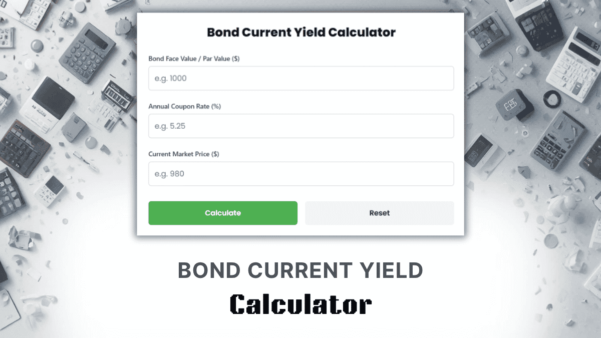 Bond Current Yield Calculator