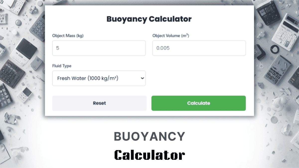 Buoyancy Calculator