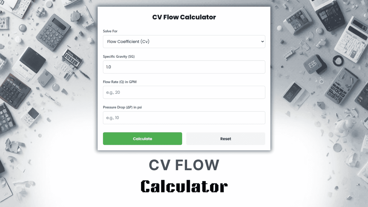CV Flow Calculator