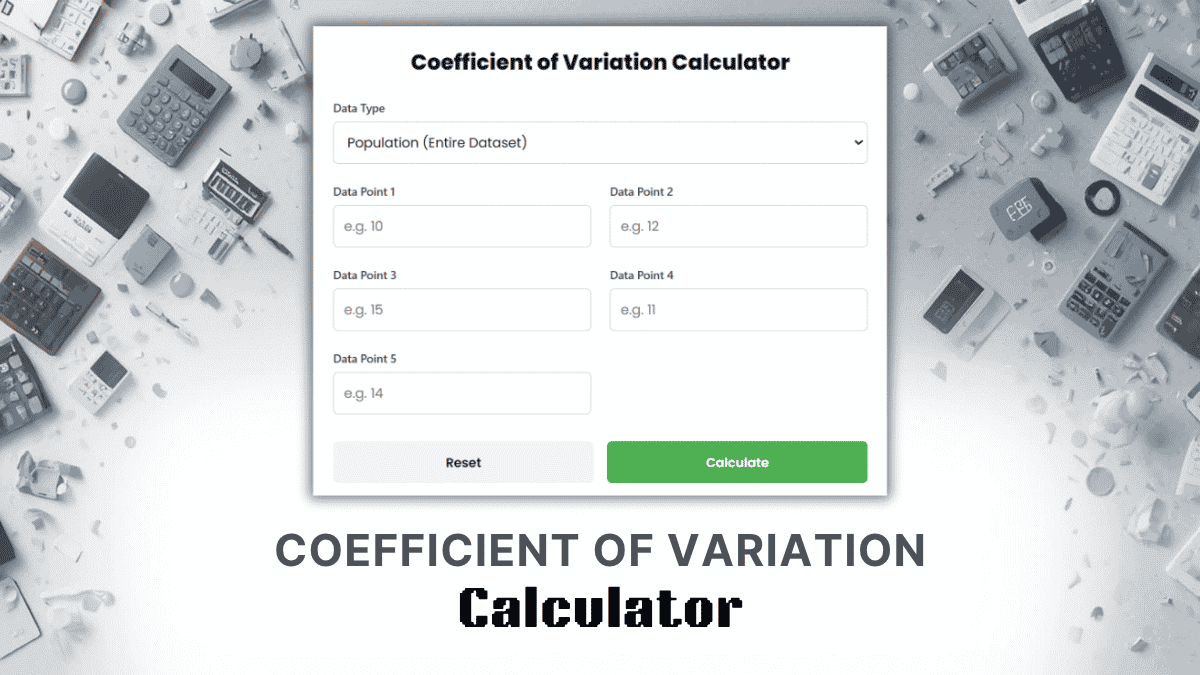 Coefficient Of Variation Calculator