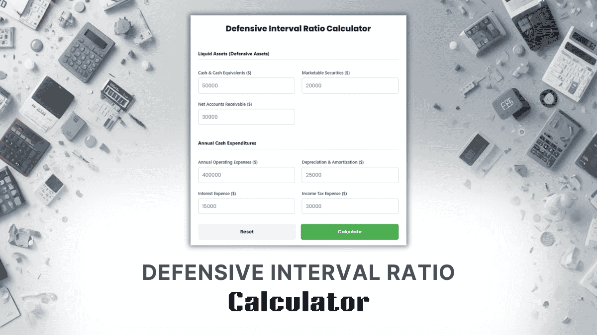 Defensive Interval Ratio Calculator