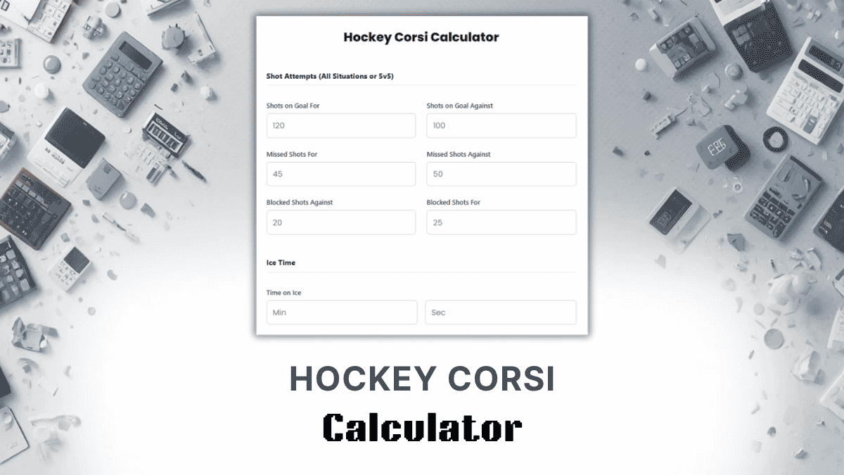 Hockey Corsi Calculator