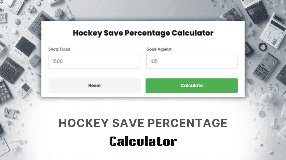 Hockey Save Percentage Calculator