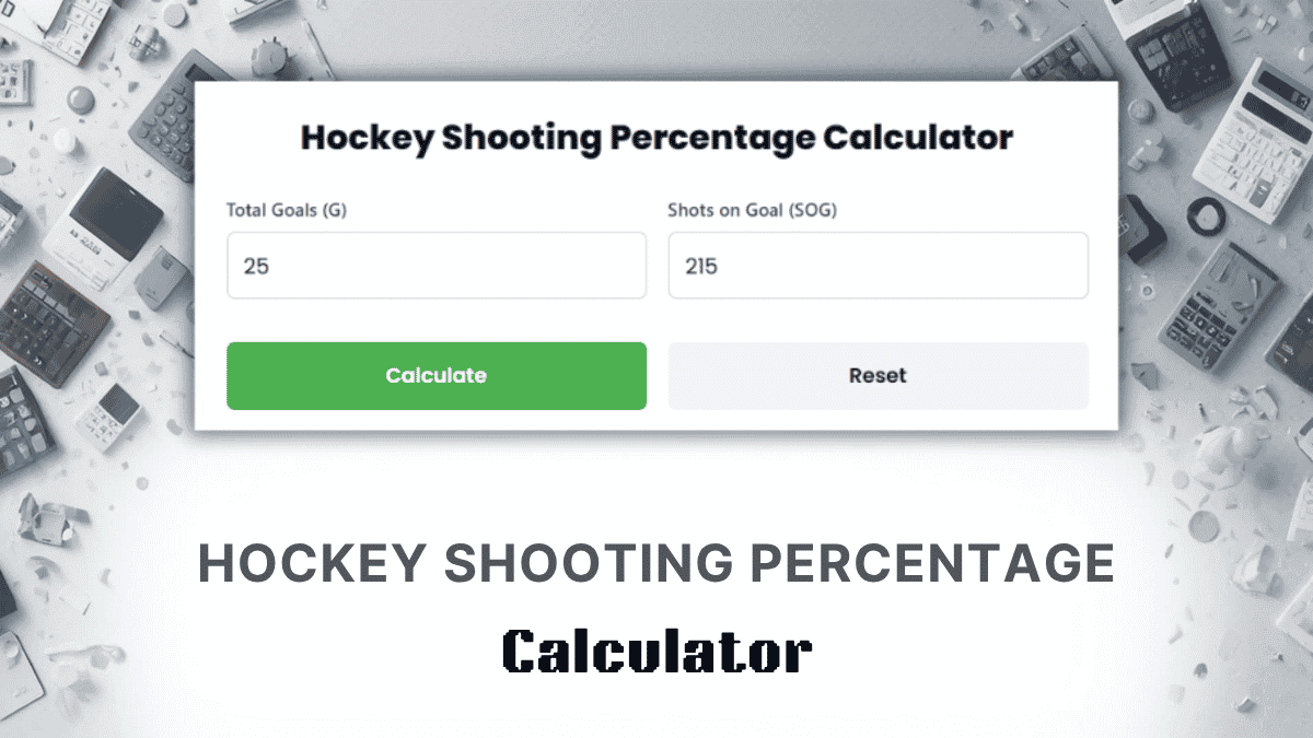 Hockey Shooting Percentage Calculator