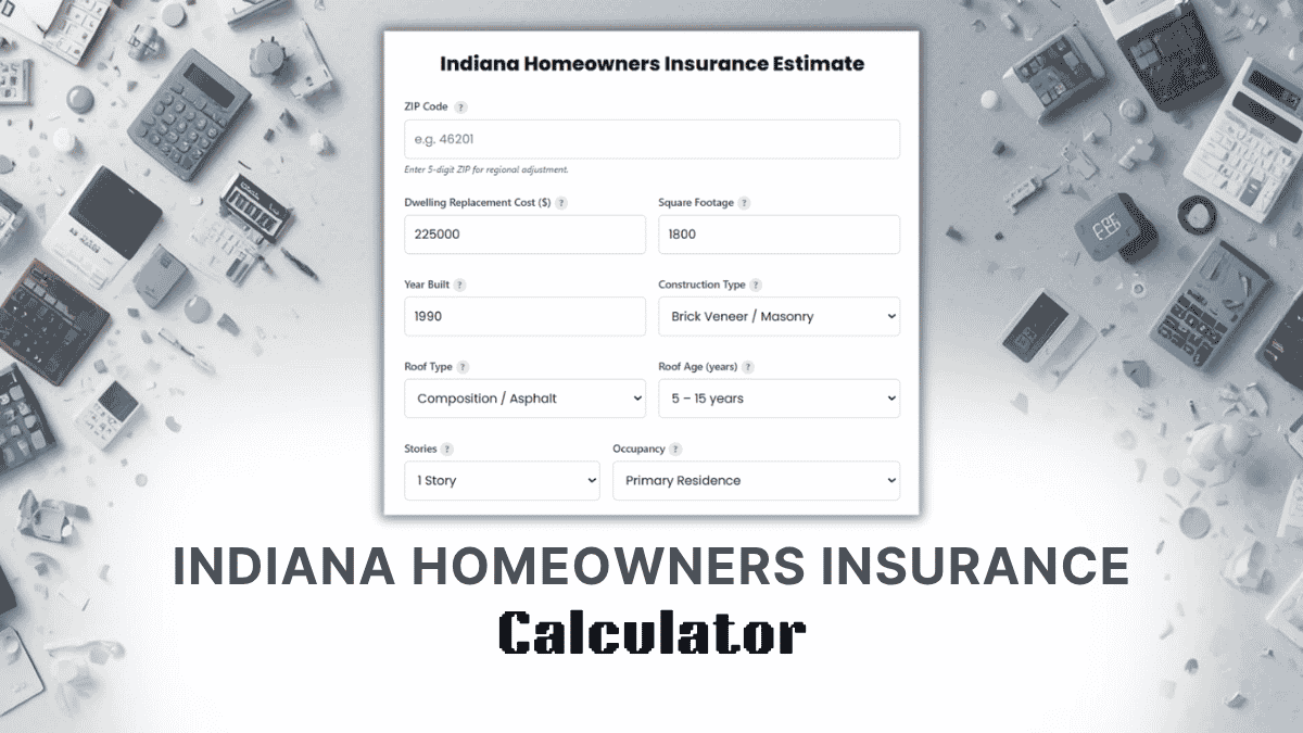 Indiana Homeowners Insurance Calculator