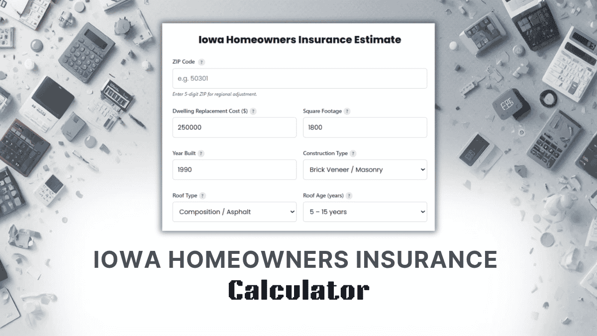 Iowa Homeowners Insurance Calculator