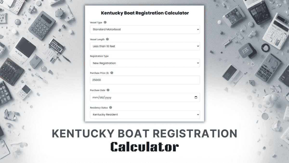 Kentucky Boat Registration Calculator