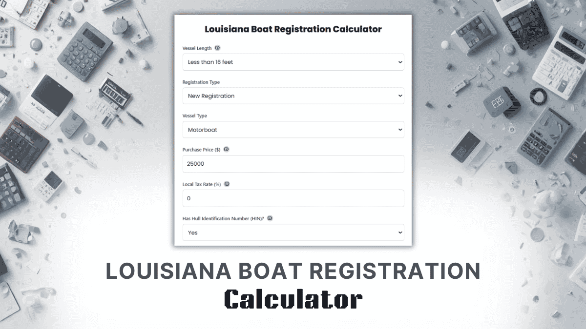 Louisiana Boat Registration Calculator