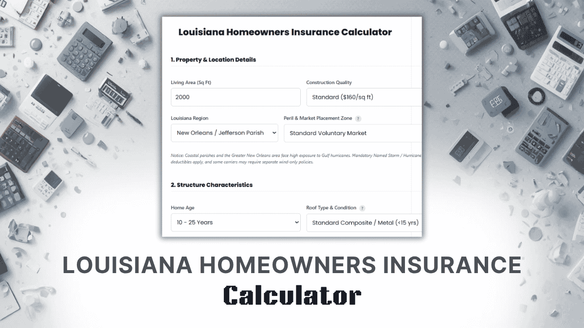Louisiana Homeowners Insurance Calculator