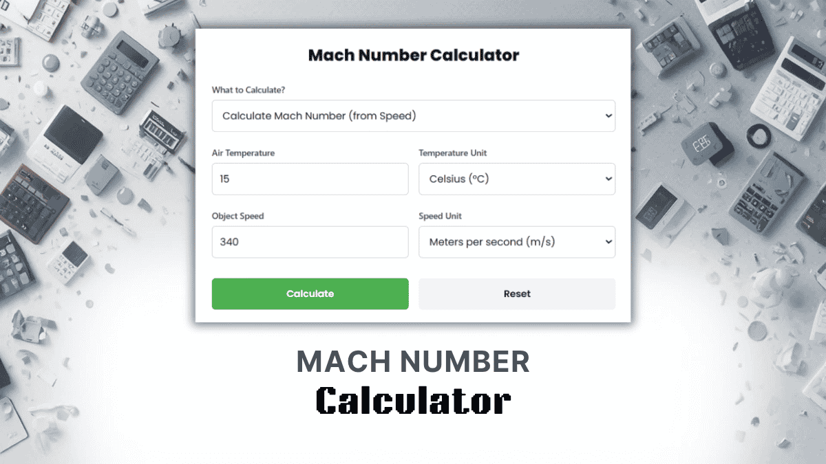 Mach Number Calculator