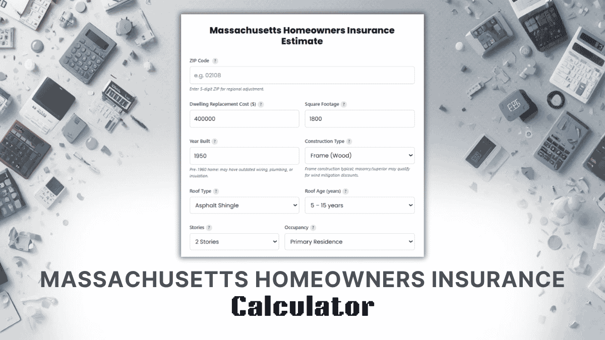 Massachusetts Homeowners Insurance Calculator