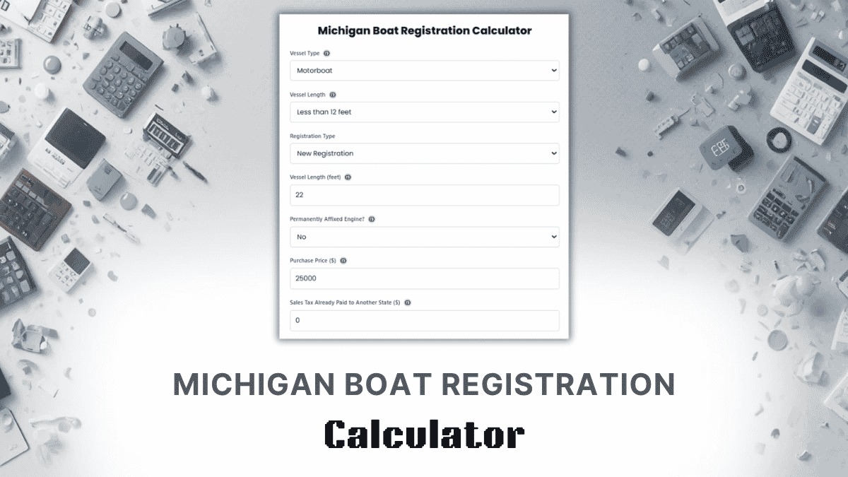 Michigan Boat Registration Calculator
