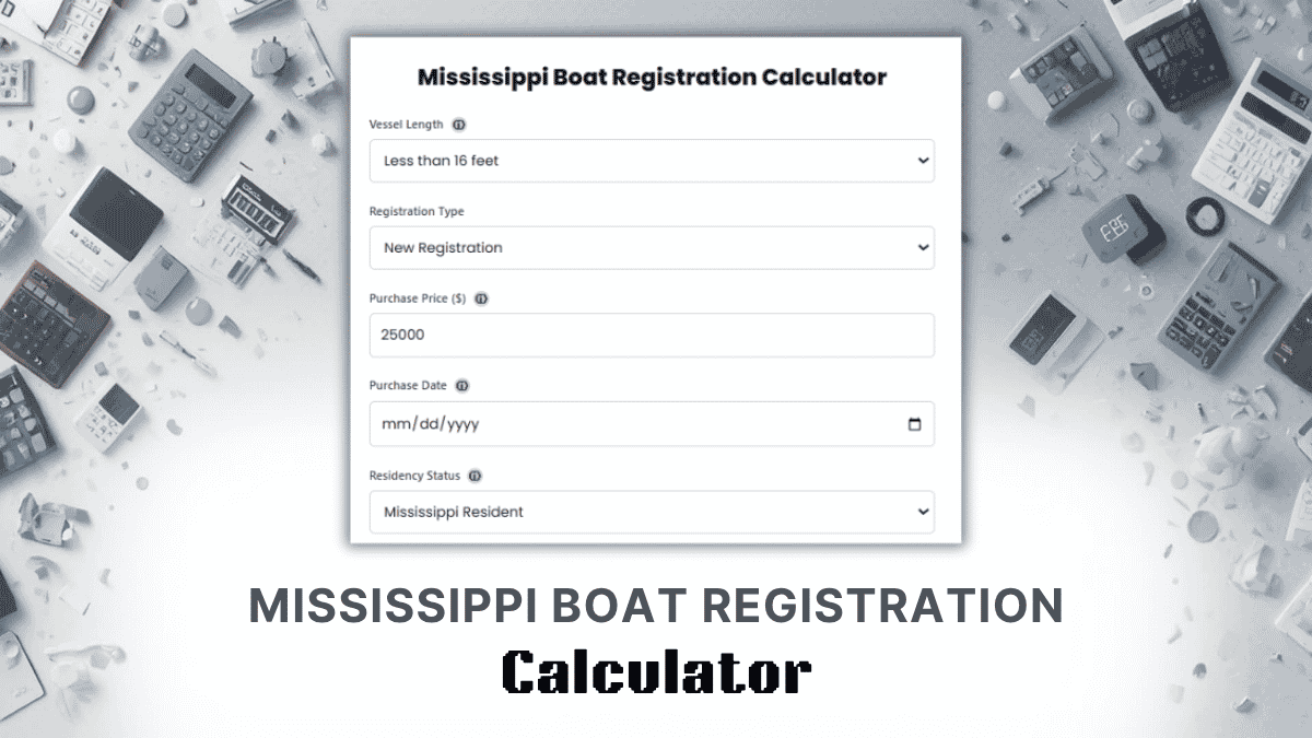Mississippi Boat Registration Calculator