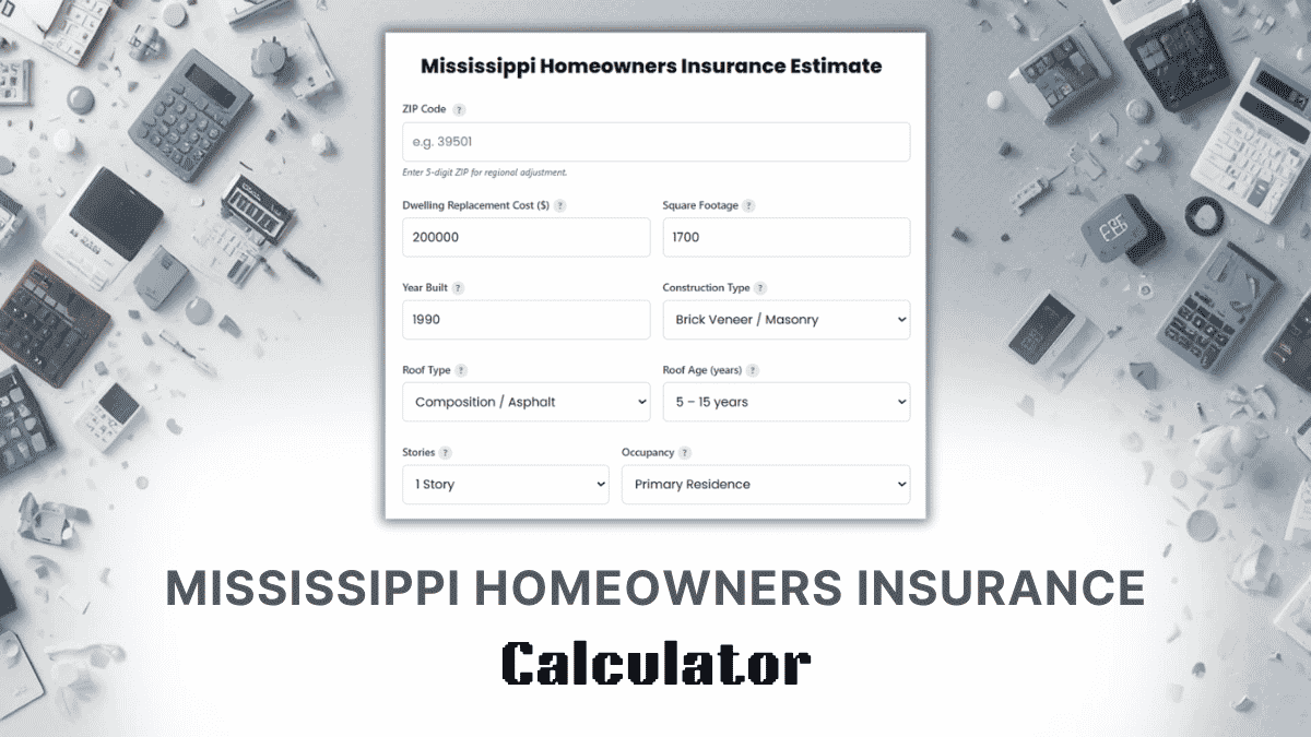 Mississippi Homeowners Insurance Calculator