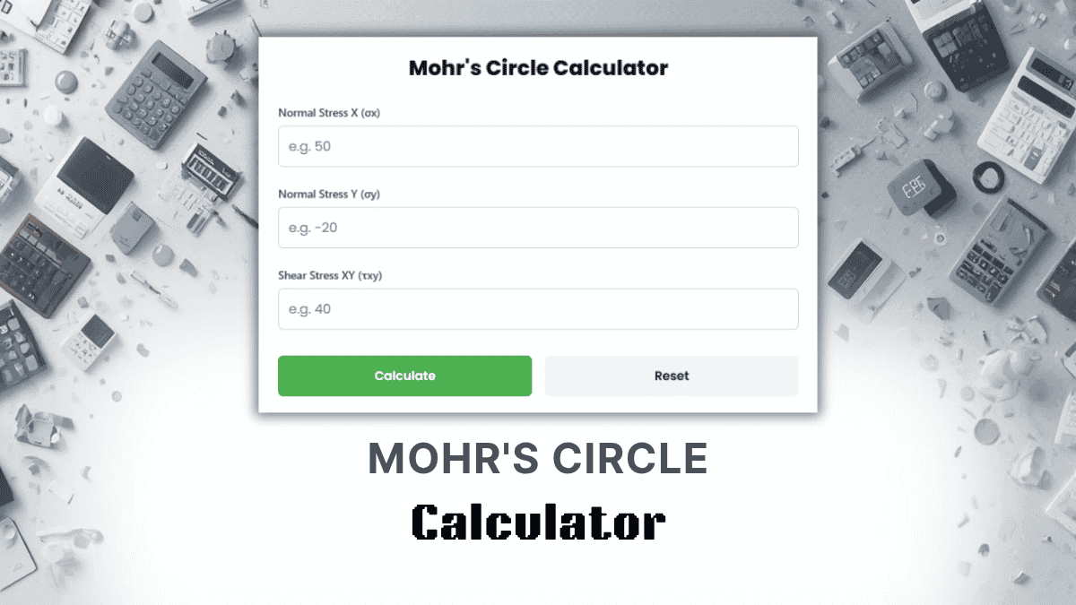 Mohr’s Circle Calculator