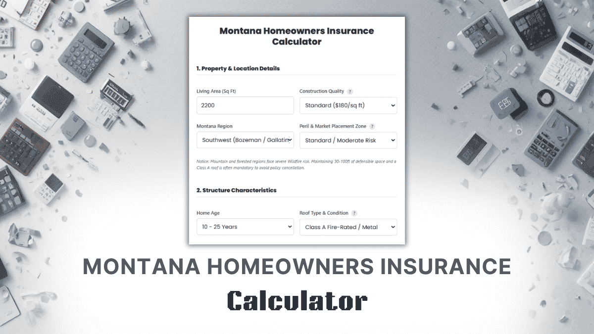 Montana Homeowners Insurance Calculator