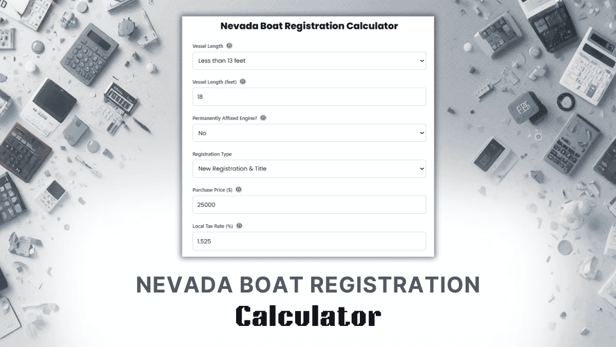 Nevada Boat Registration Calculator