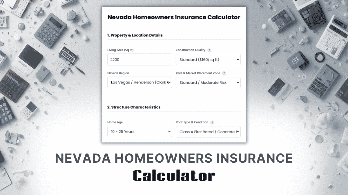 Nevada Homeowners Insurance Calculator