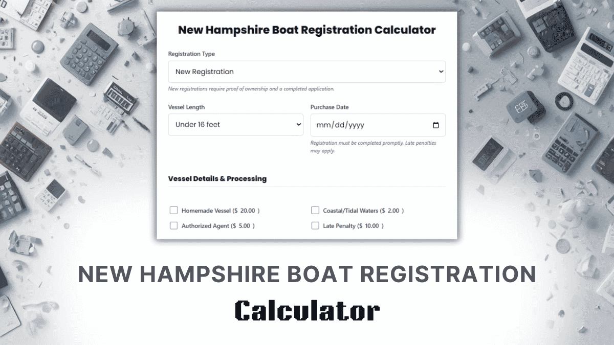 New Hampshire Boat Registration Calculator