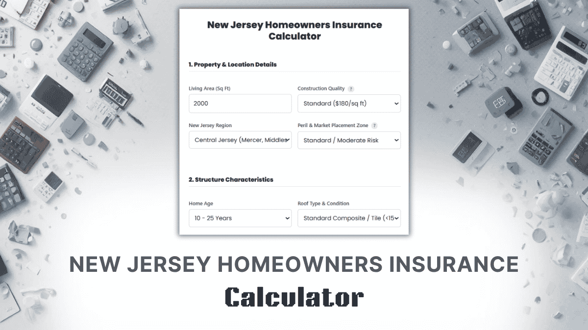 New Jersey Homeowners Insurance Calculator