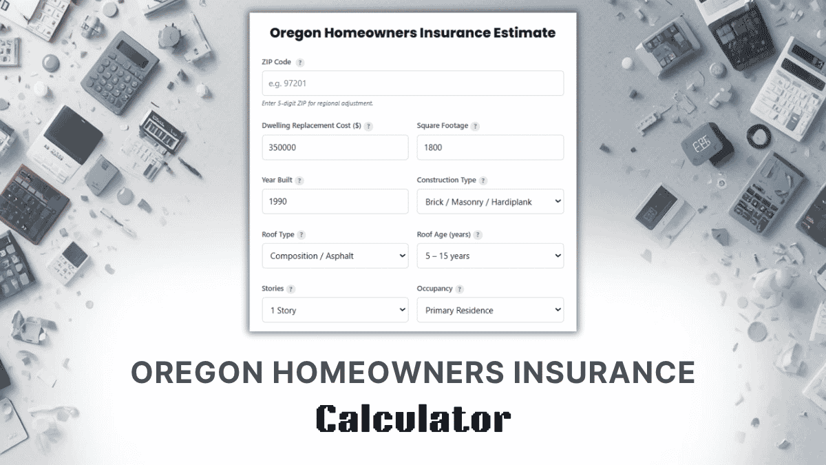 Oregon Homeowners Insurance Calculator