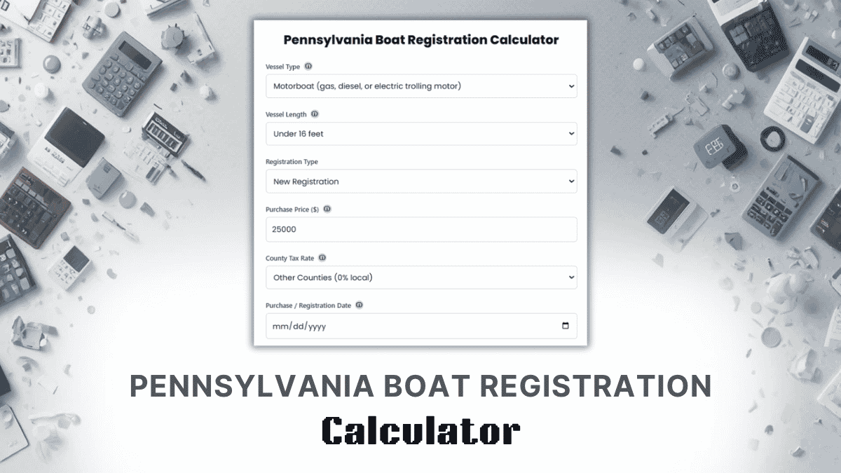 Pennsylvania Boat Registration Calculator