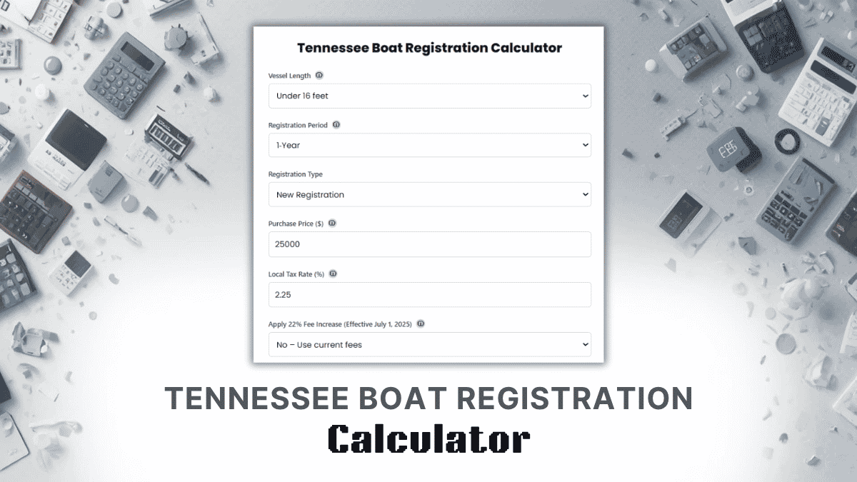 Tennessee Boat Registration Calculator