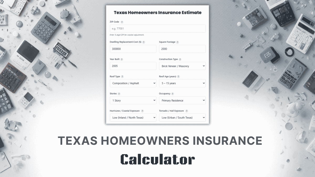 Texas Homeowners Insurance Calculator