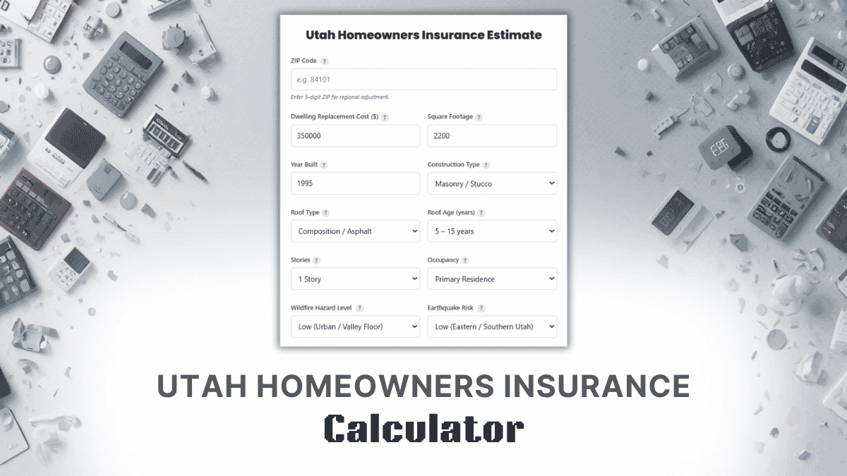 Utah Homeowners Insurance Calculator