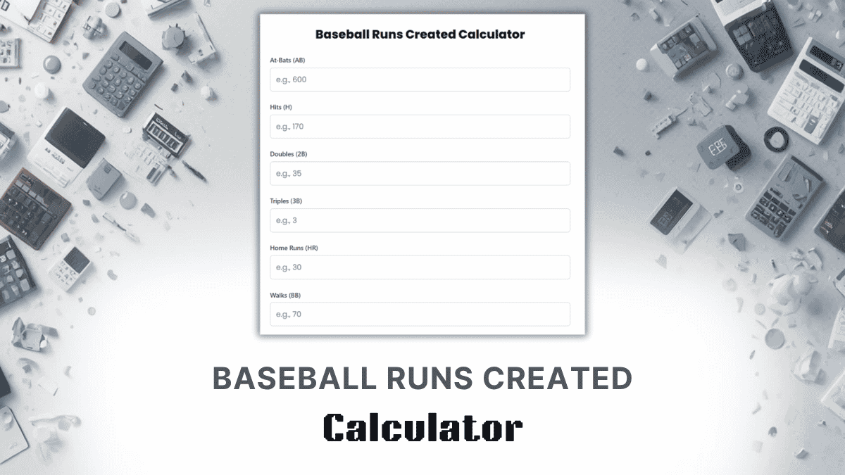 Baseball Runs Created Calculator