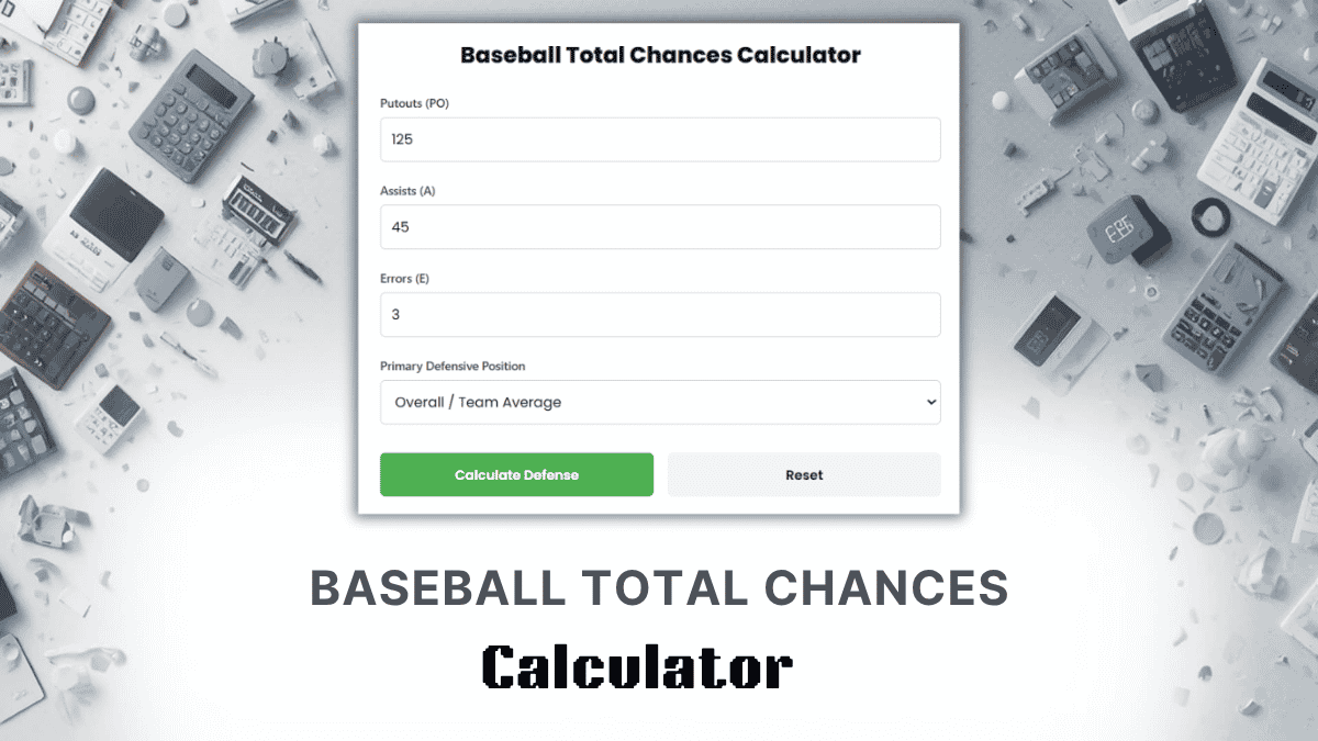 Baseball Total Chances Calculator