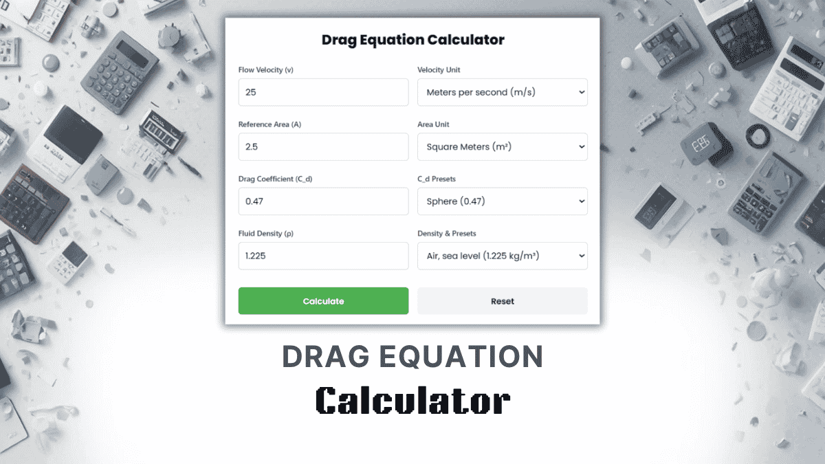 Drag Equation Calculator
