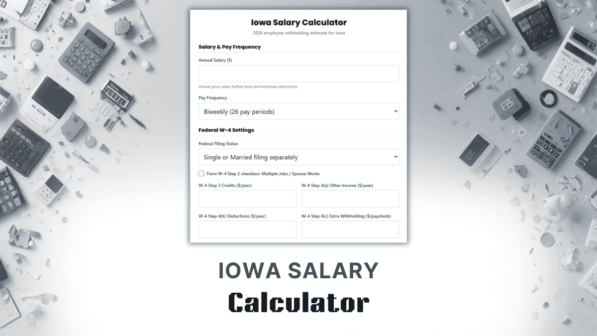 Iowa Salary Calculator