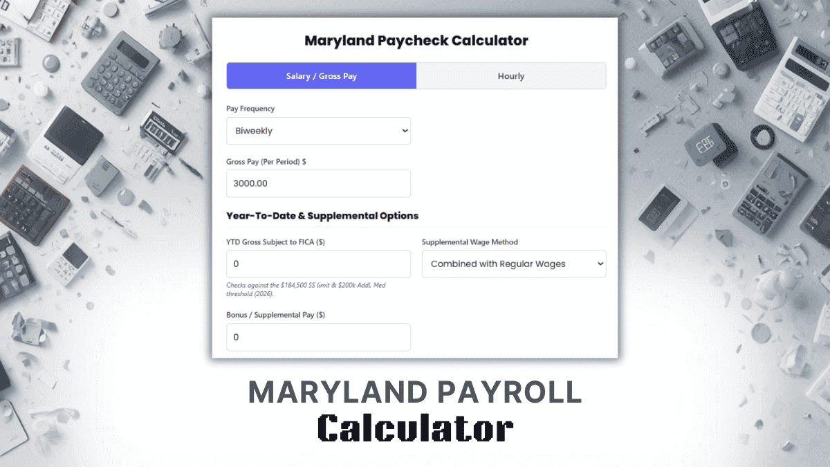Maryland Payroll Calculator