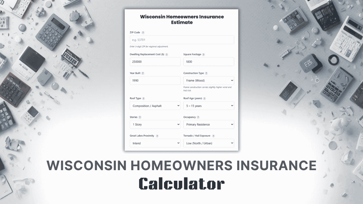 Wisconsin Homeowners Insurance Calculator