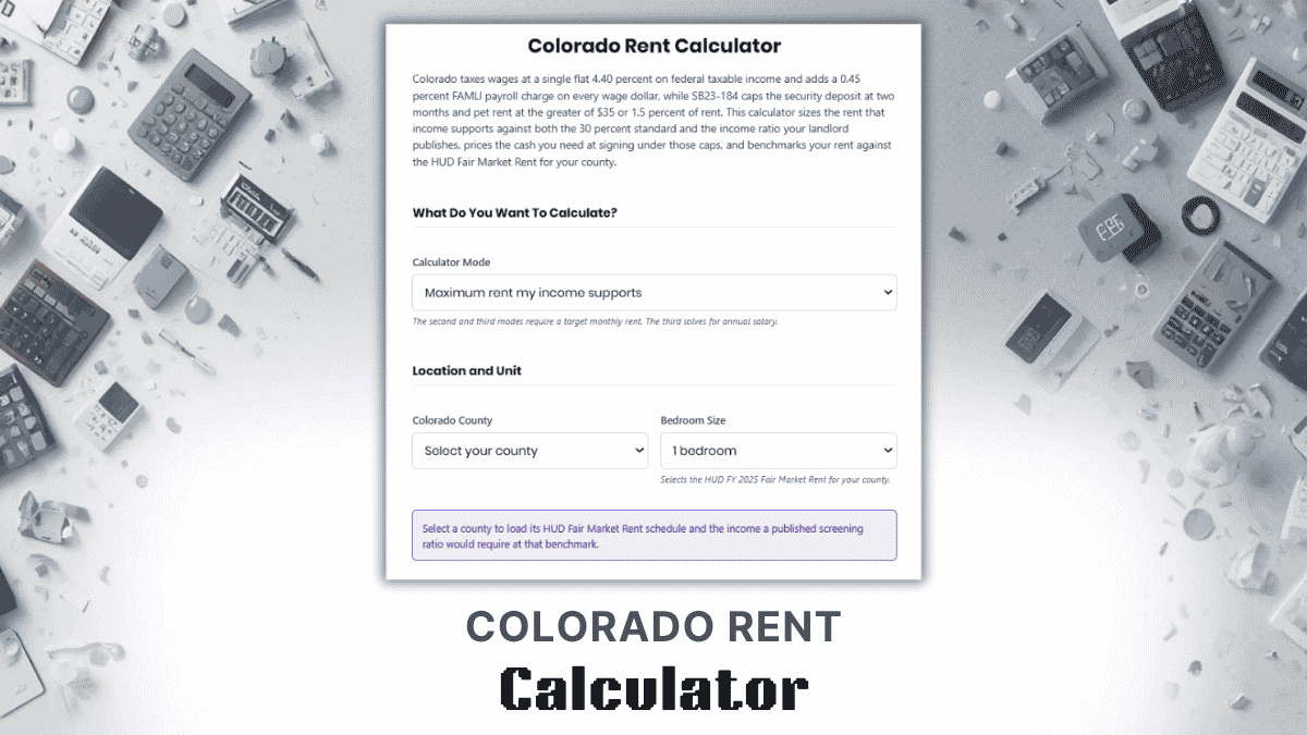 Colorado Rent Calculator