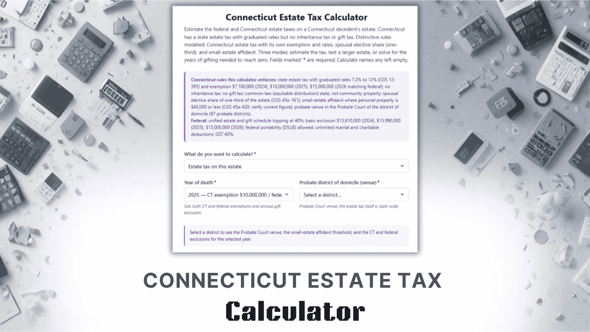 Connecticut Estate Tax Calculator