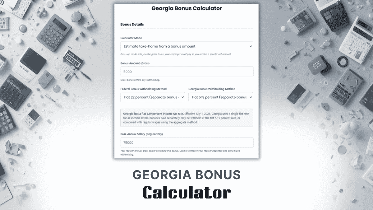 Georgia Bonus Calculator