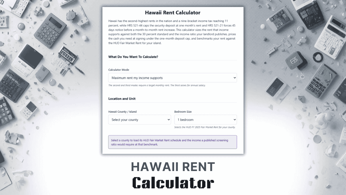 Hawaii Rent Calculator