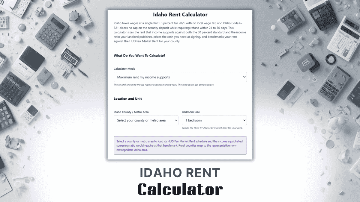 Idaho Rent Calculator