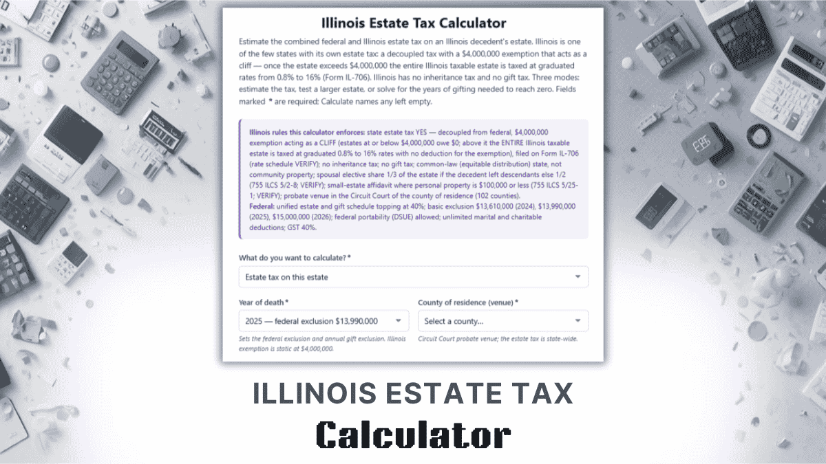 Illinois Estate Tax Calculator