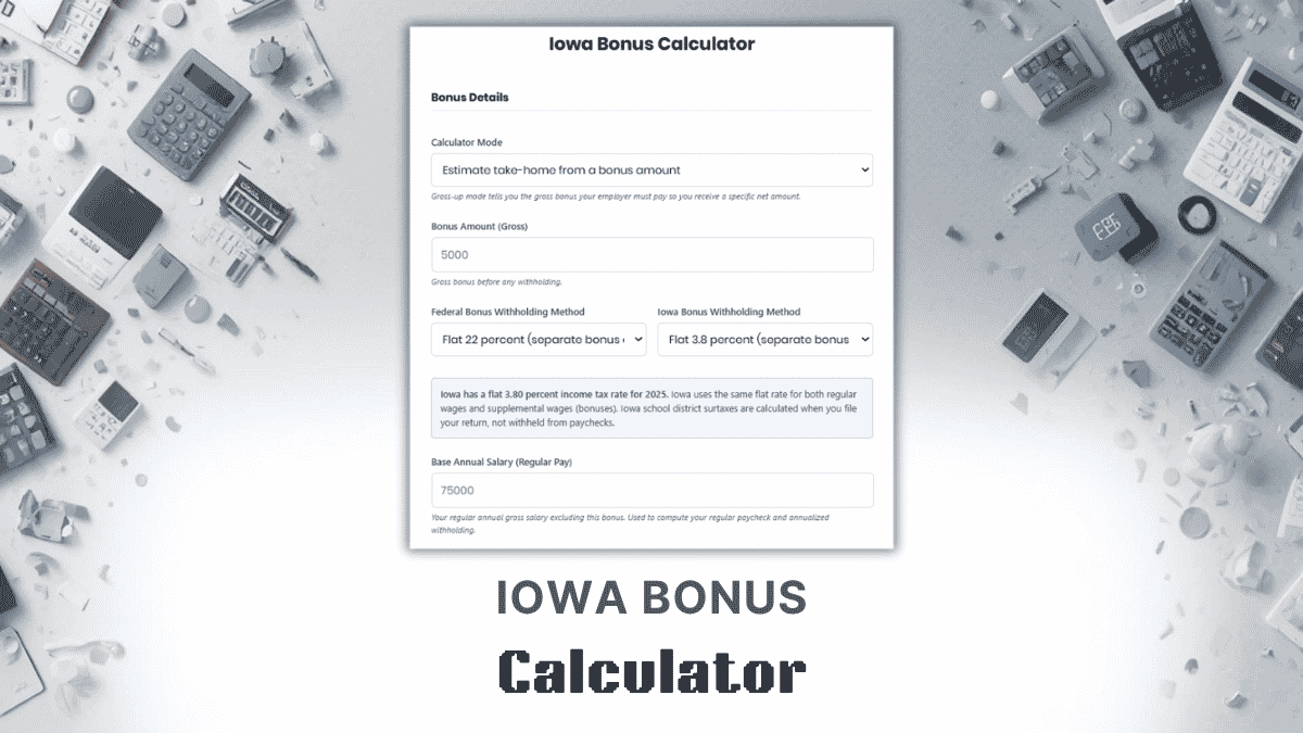 Iowa Bonus Calculator