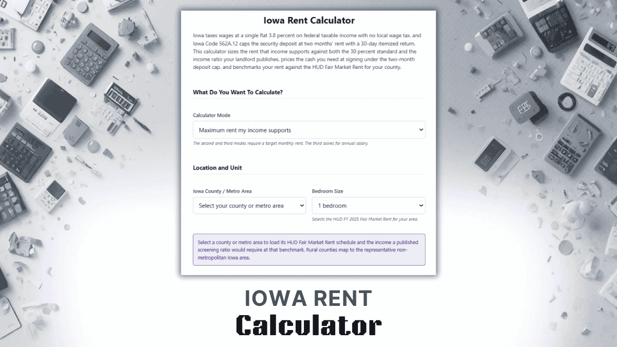 Iowa Rent Calculator