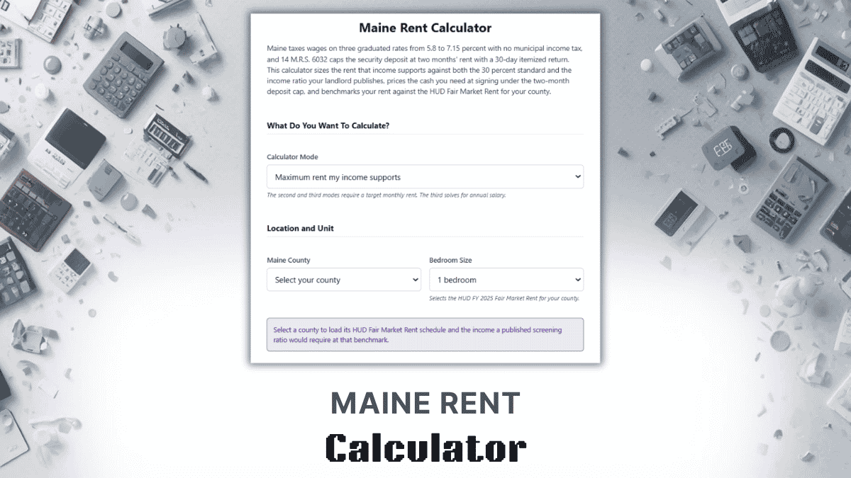 Maine Rent Calculator