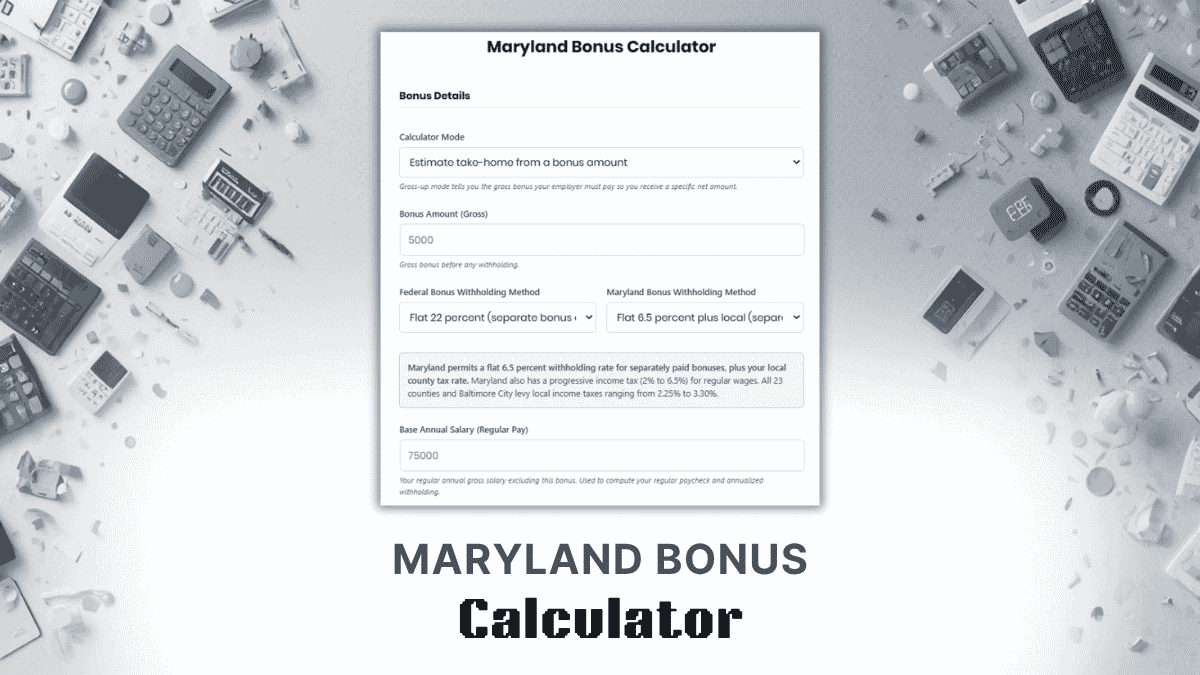 Maryland Bonus Calculator