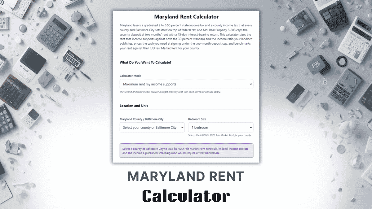 Maryland Rent Calculator