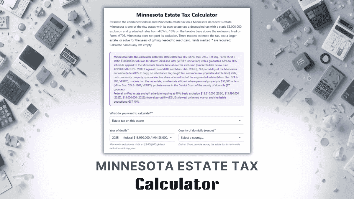 Minnesota Estate Tax Calculator